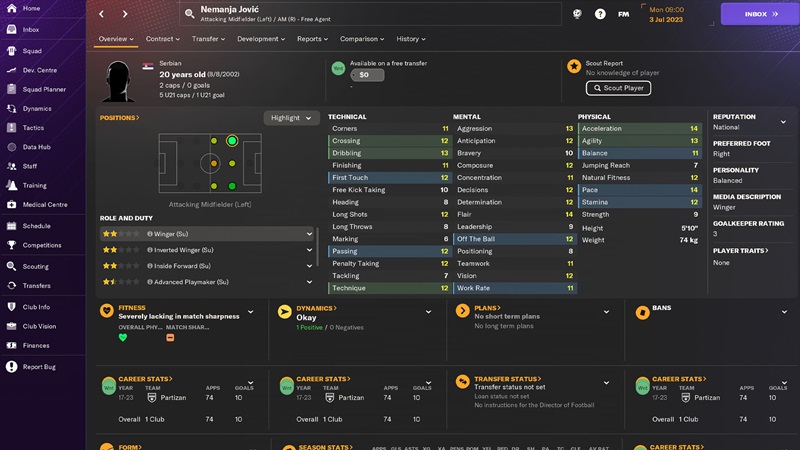 football manager 2024 serbest oyuncular